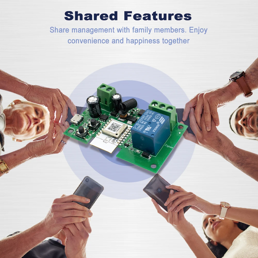 Zigbee – contrôleur intelligent 1 voie, interrupteur de télécommande, Module de relais pour Garage avec disjoncteur Intelligent RF433, minuterie Alexa