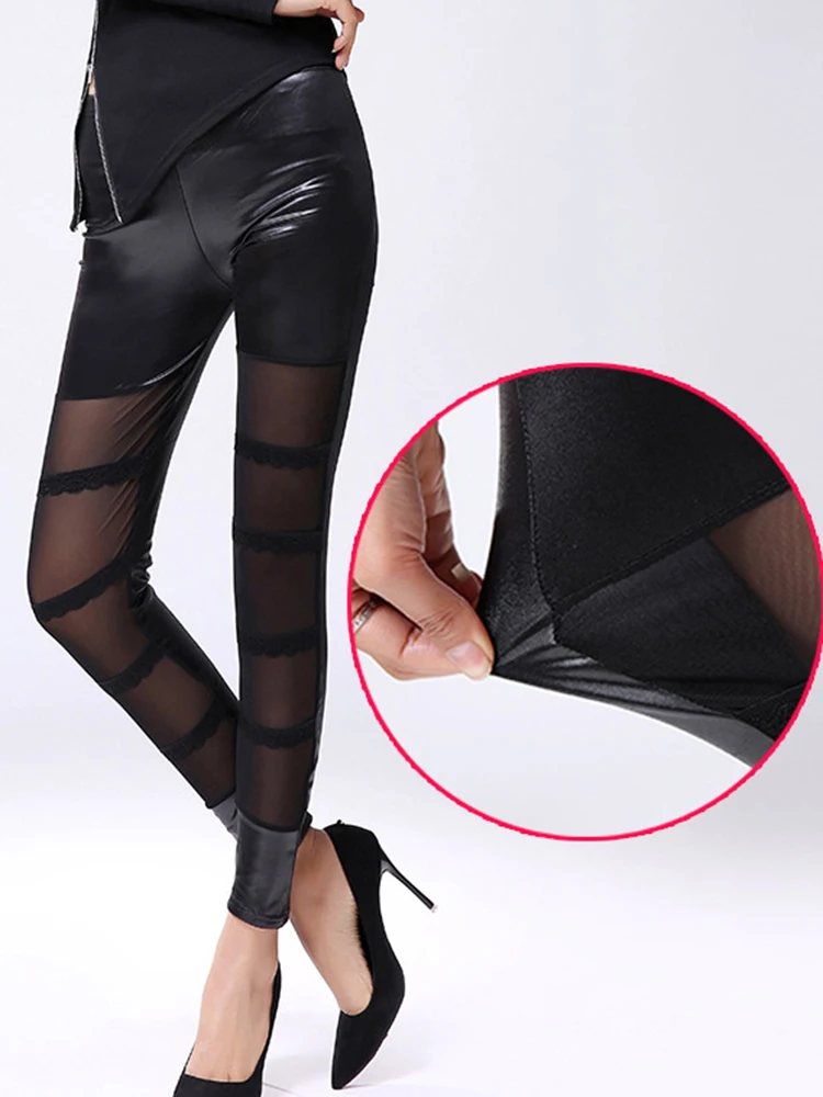 Leggings de fitness sexy en maille noire pour femmes, pantalons d'entraînement, de sport, de course, de jogging, de yoga, à haute élasticité, nouvelle collection