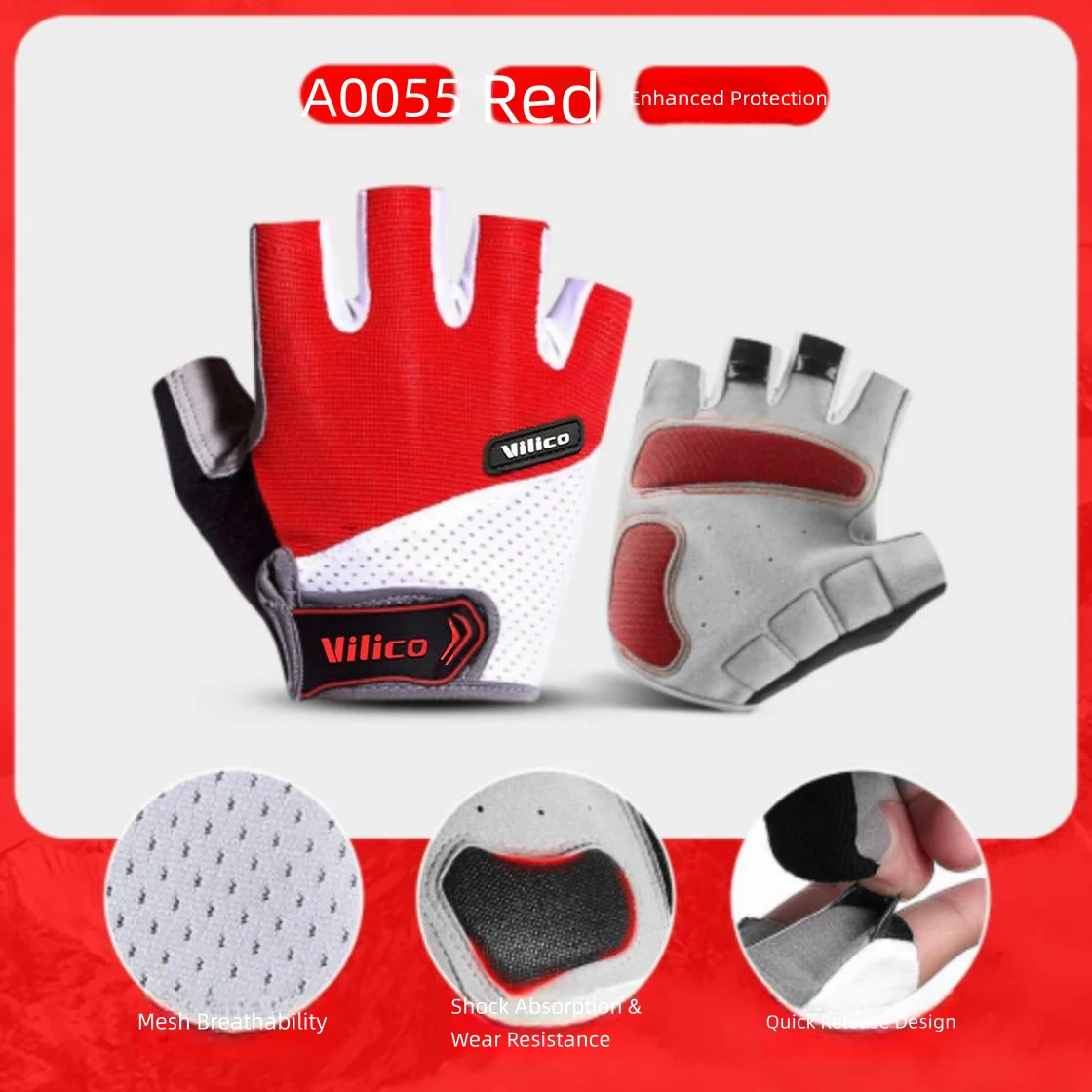 Guanti da Ciclismo Mezze Dita  - Mountain Biking Gloves Mens recensione e prezzo