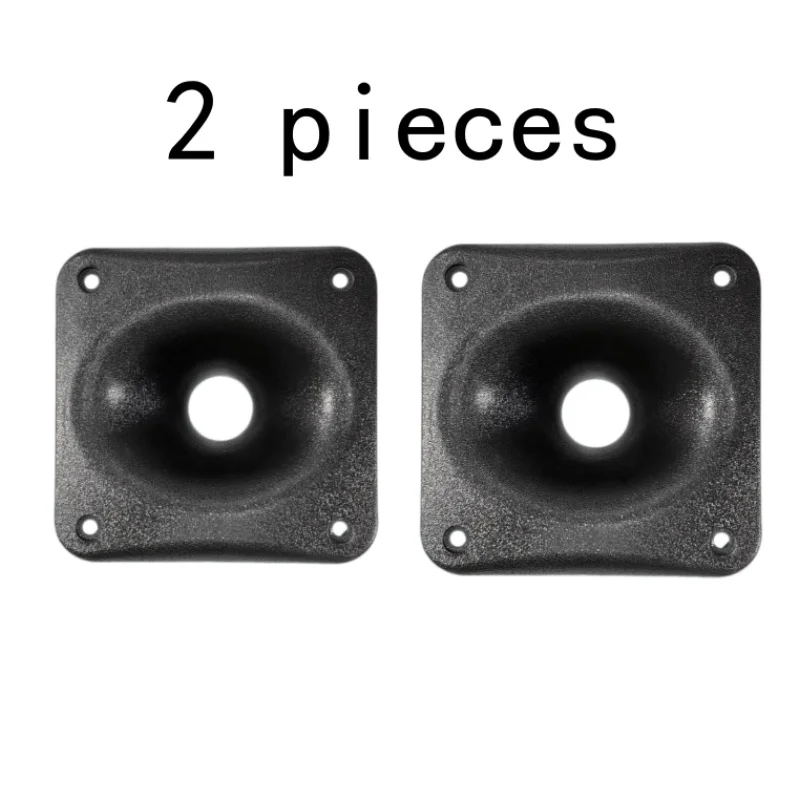 148mm Square Threaded Tweeter Horn, 2-Piece Square Speaker Horn, 34mm Threaded Mouth Design, Suitable for 5  6inch Driver Horn, Ktv Audio Horn, Stage Speaker Tweeter Horn, Speaker Replacement Horn, Car Accessories, Home Theater Professional Audio, Dj Mixer, Public Address System Accessories.