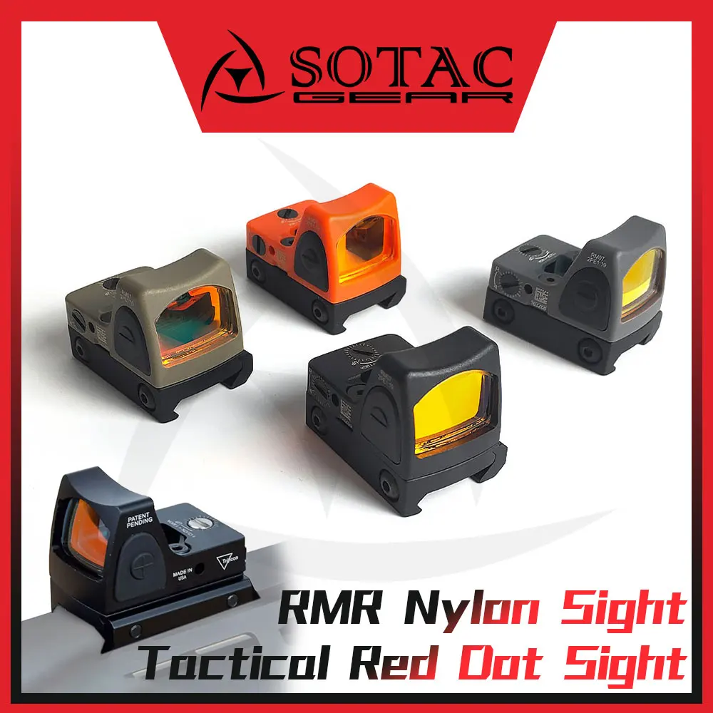 

Weapon Nylon Reflex Sight RMR Red Dot Sight Scope Adapter Tactical Hunting Fit 20mm Rail SOTAC GEAR