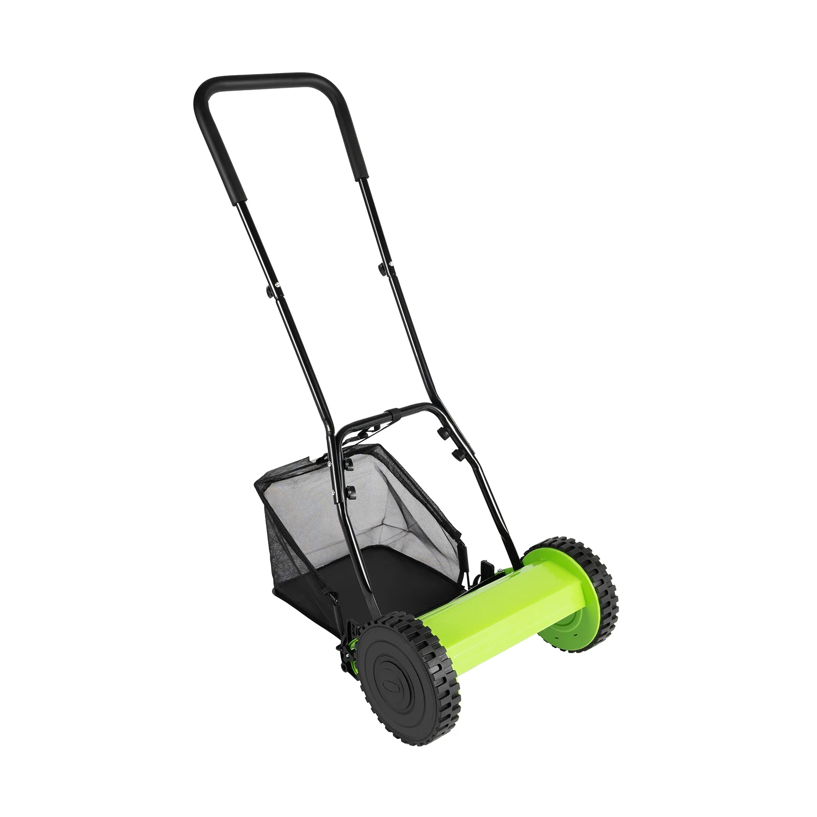 

12 Inch Manual Lawn Mower Adjustable Height Multifunction Hand Push Garden Trimming Equipment Gardening Tool