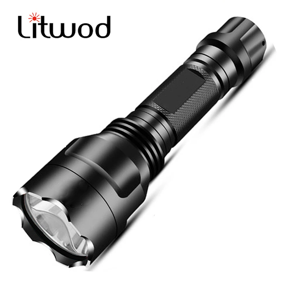 Super bright LED Flashlight 5 lighting modes Led Torch for Night Riding Camping Hiking Hunting & Indoor Activities Use 18650