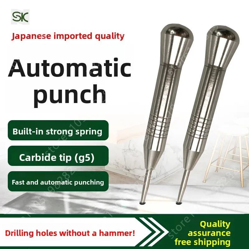 

APM2 Automatic Center Punch – Industrial Spring-Loaded Hole Marker, No Hammer Needed