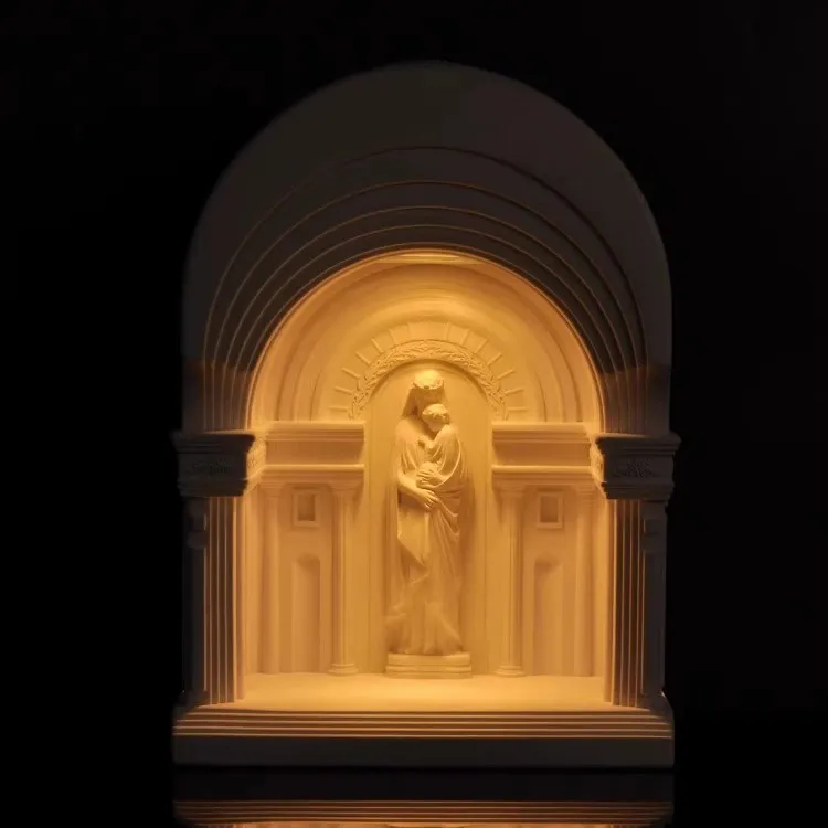 Angel Opera House بناء على الطراز الأوروبي، مصباح طاولة للعلاج بالروائح الخالية من الحرائق، مصباح عطري، زينة لغرفة النوم #4