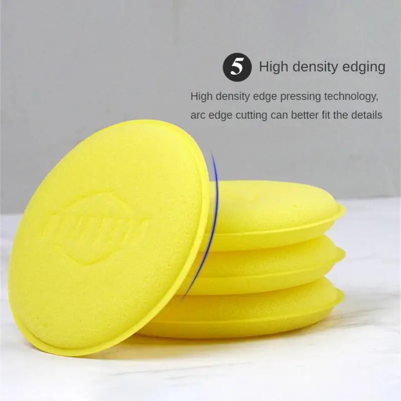 Car Round Waxing Polish Sponges High Density Foam Applicator Pads Curing and Polishing Sponges Car Detailing Tools Car Wash