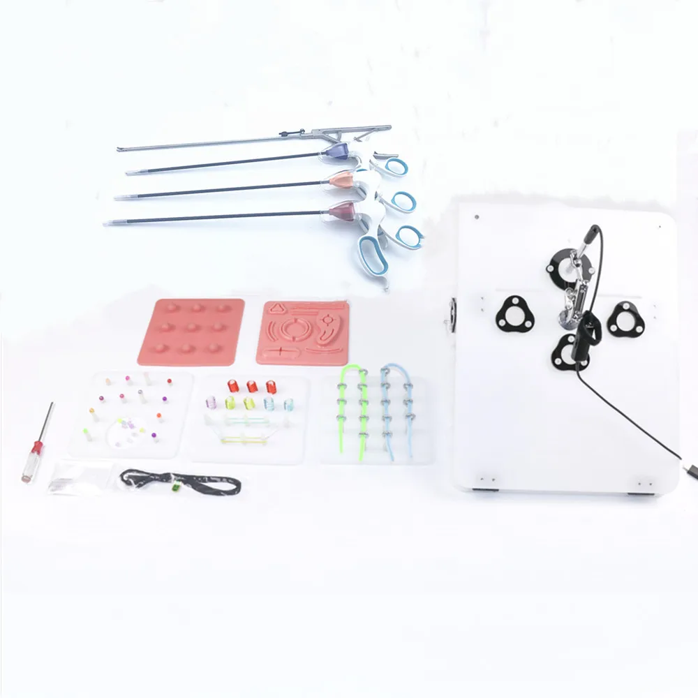 

Complete set laparoscopic surgery training simulator,Needle holder forceps, separating forceps,separating clip Practice Tools