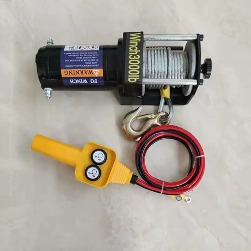 Electric winch 12v vehicle car crane 24v wireless direct current 48v winch off-road vehicle traction winch