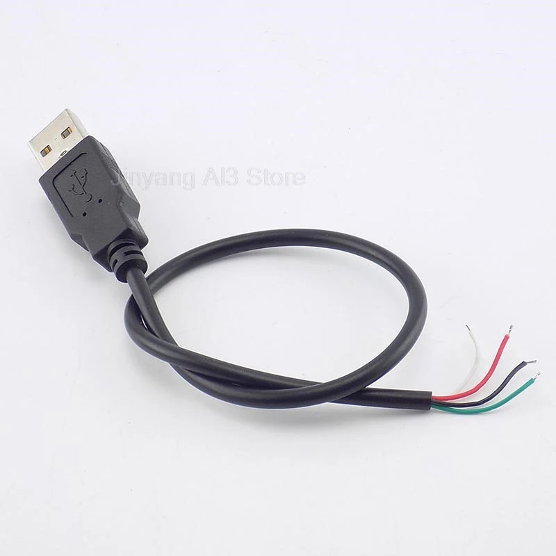 

0,3/1/2 м DIY Micro USB A штекер 4-контактный провод кабель для передачи данных разъем удлинитель адаптер питания для USB-вентиляторов устройства C3
