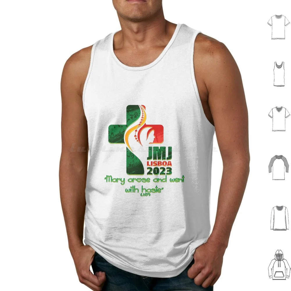 

World Youth Day Lisbon Tank Tops Vest Sleeveless Jmj Catholic Jesus Mary Wyd Christ Catholicism God Pope Religion Church