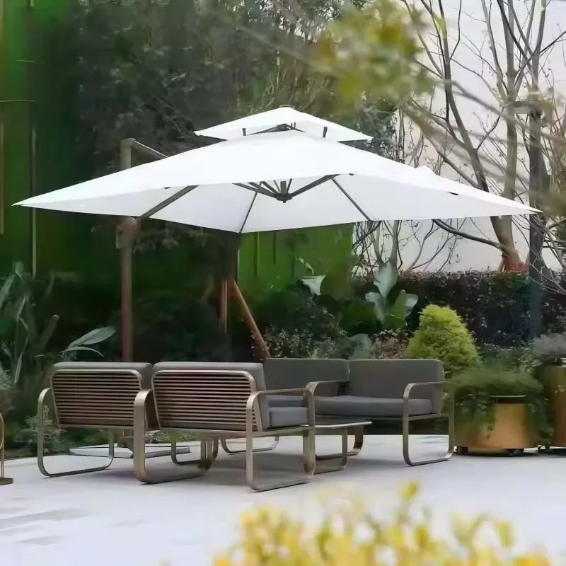 

Скандинавский уличный садовый стул, диван, двор, вилла, балкон, садовые стулья, водонепроницаемая мебель из нержавеющей стали, Silla De Jardín MHSF