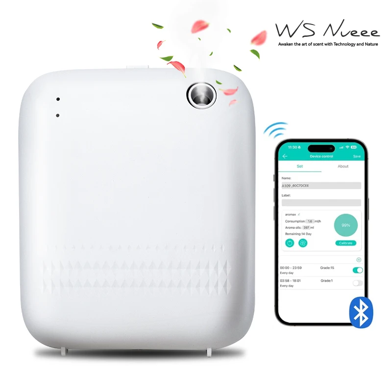 

Aroma Waterless Diffuser for House & Office Large Room Coverage 1200 sq ft, 150ml Bottle, house diffuser, white/Black