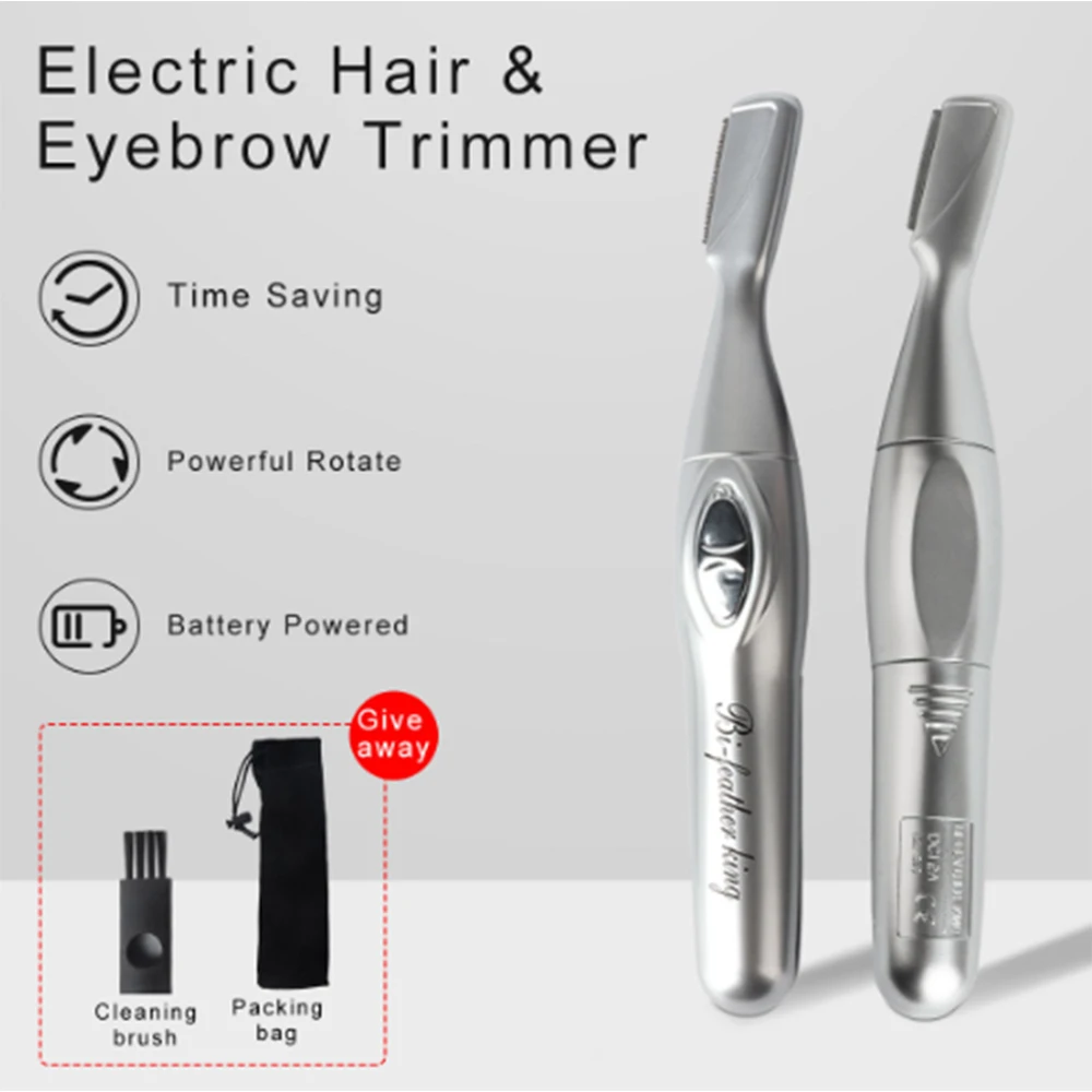 hiena Electric eyebrow Hair Trimmer Safe Not To Hurt The eyebrow Hair Shaver Eyebrow Shaping Makeup Tool Razor Epilator Beauty