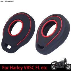 For Harley Davidson Softail FLST Tri VRSC Touring Dyna Silicone Remote Key Shell Case Fob Cover  Sportster Trike Freewheeler