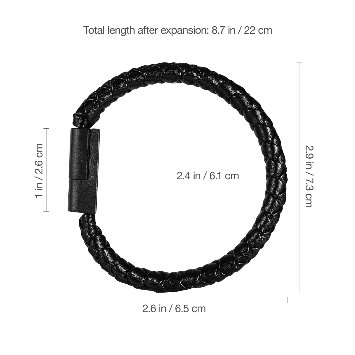 

Type-c Bracelet Data Cable USB Cord Phone and Wrist Band Charging Usb-c to Weave