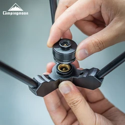 CAMPINGMOON Z03 BKZ03 Aluminum Alloy Camping Stove Heightening Joint High Mountain Flat Gas Tank Adapter