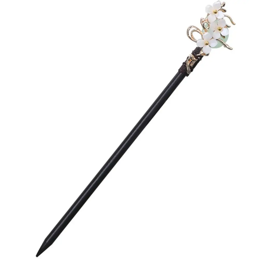 

Retro Wood Hairstyle Design Tool Cheongsam Flower Hanfu Hair Sticks Wooden Hairpin Ancient Style Hairpin Chinese Style Headwear