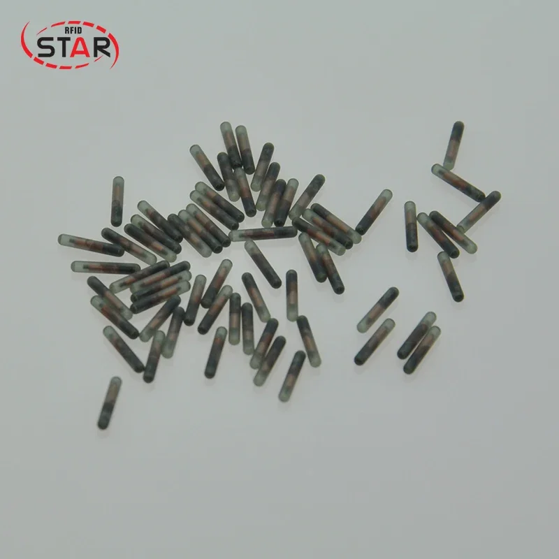 10pcs/lot Smallest rfid microchips 1.25*7mm FDX-B ISO11784/5 134.2KHz RFID microchip transponder EM4305 chip for small animals