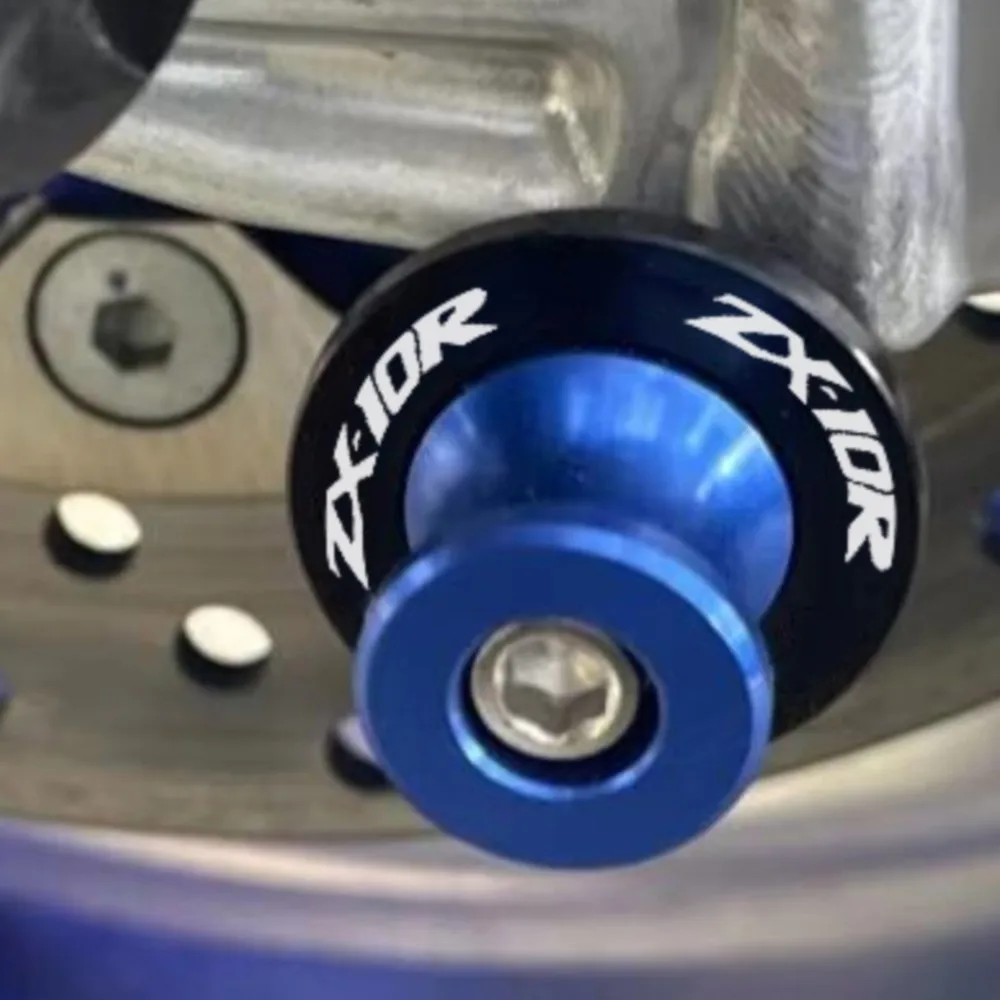 

Motorcycle Accessories FOR KAWASAKI ZX10R ZX10 R 2005-2009 2011-2022 2021 10MM CNC Aluminum Swingarm Spools Slider Stand Screws