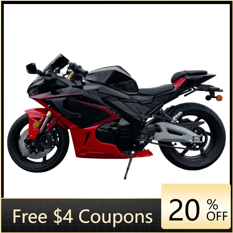 Yzhgb2-Wheel adult electric racing motorcycle 5000W mid-drive chain motor 72V 120Ah large-capacity lithium battery long-range el