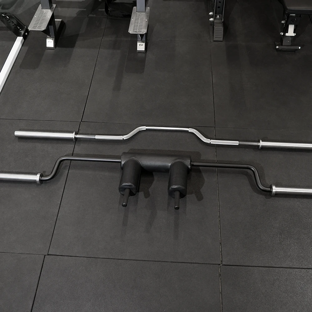 Premium Safety Squat Bar With Customizable Padding and Extended Sleeves Professional Gym Strength Training Barbell