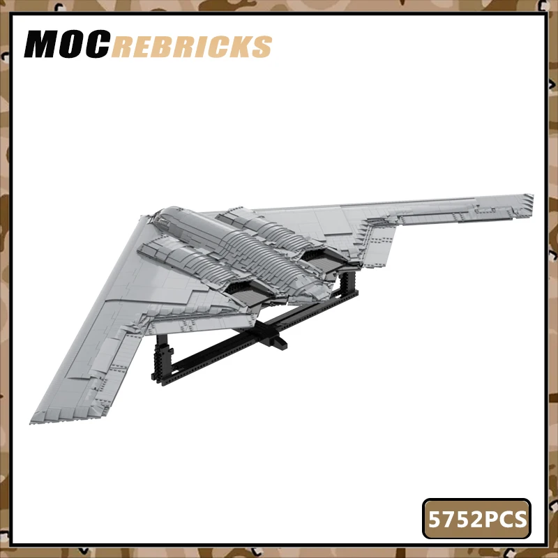 

WW II Military MOC Brick Weapons Series Building Block US B-2 Bomber CH-53E SU-57 Jet Aircraft Model Fighter Toys for Boys Gifts