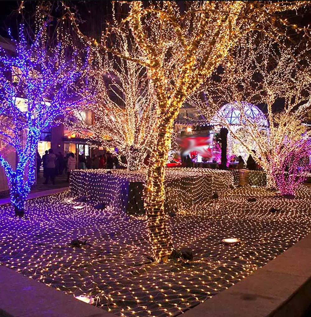 220V holiday Led christmas lights outdoor 100M 50M 30M 20M 10M led string lights decoration for party holiday wedding Garland