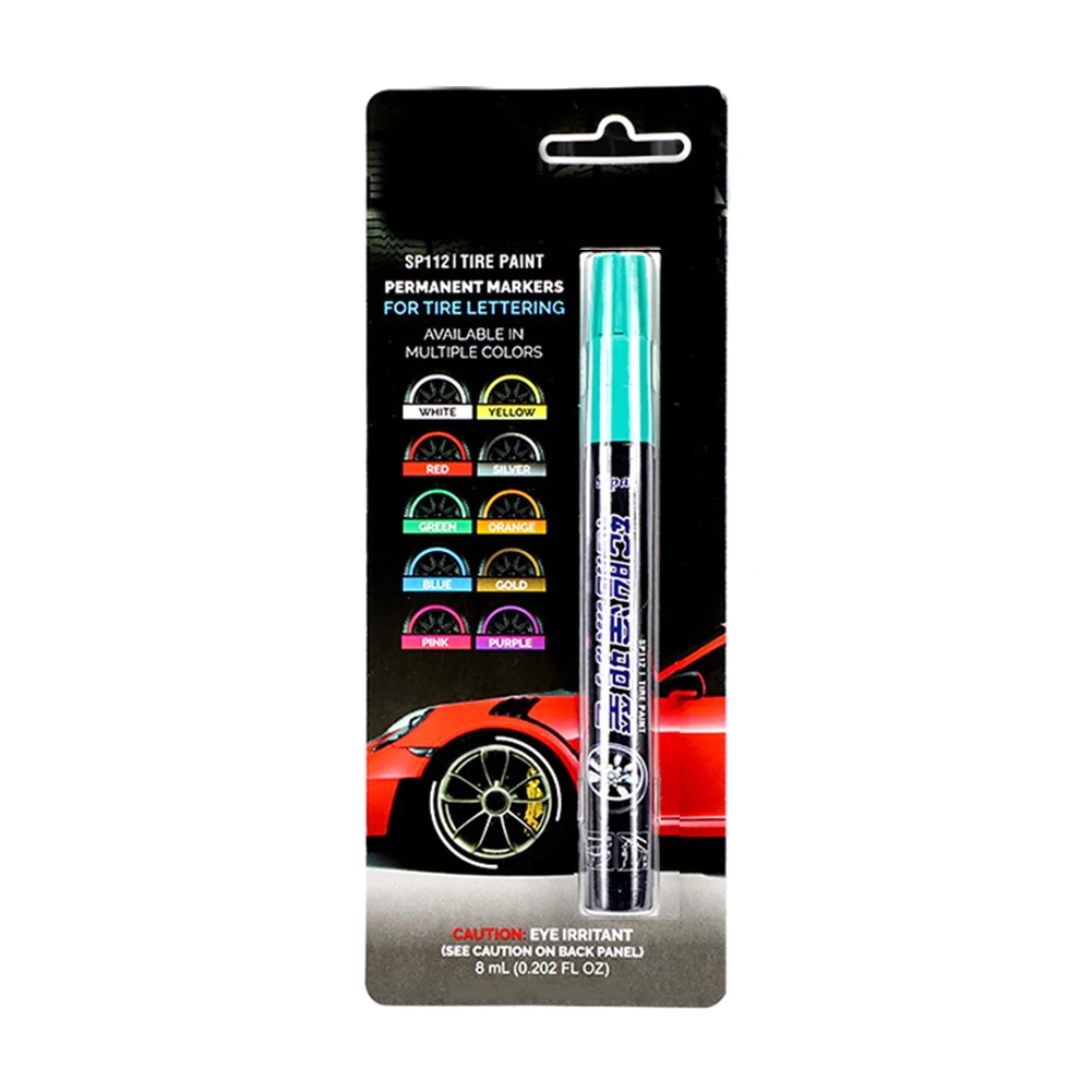 Fast-Dry Tire Paint Car Tire Graffiti Pen Anti-Fade Ink Ergonomic Design Fast-Dry Formula High-Quality Materials Non-Fading Ink