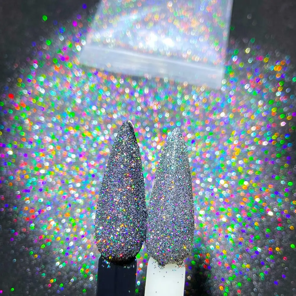 

50g 0.2mm Gold/Silver Holographic Nail Glitter Powder Untra-thin Shiny Laser Loose Nail Powder DIY Halloween7Xmas Manicure Dust