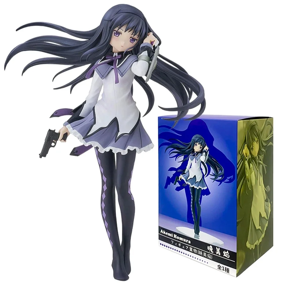 Anime Puella Magi Madoka Magica Figur 17cm Akemi Homura Actionfigur PVC-Modell Kawaii Dekoration Puppe Kinderspielzeug Weihnachten