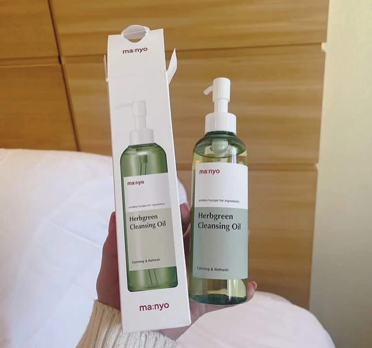 Ma:nyo Herbgreen Cleansing Oil Gently Removes Blackheads Stubborn Makeup Plant Oils For All Skin Types Deep Pore Cleansing Oil