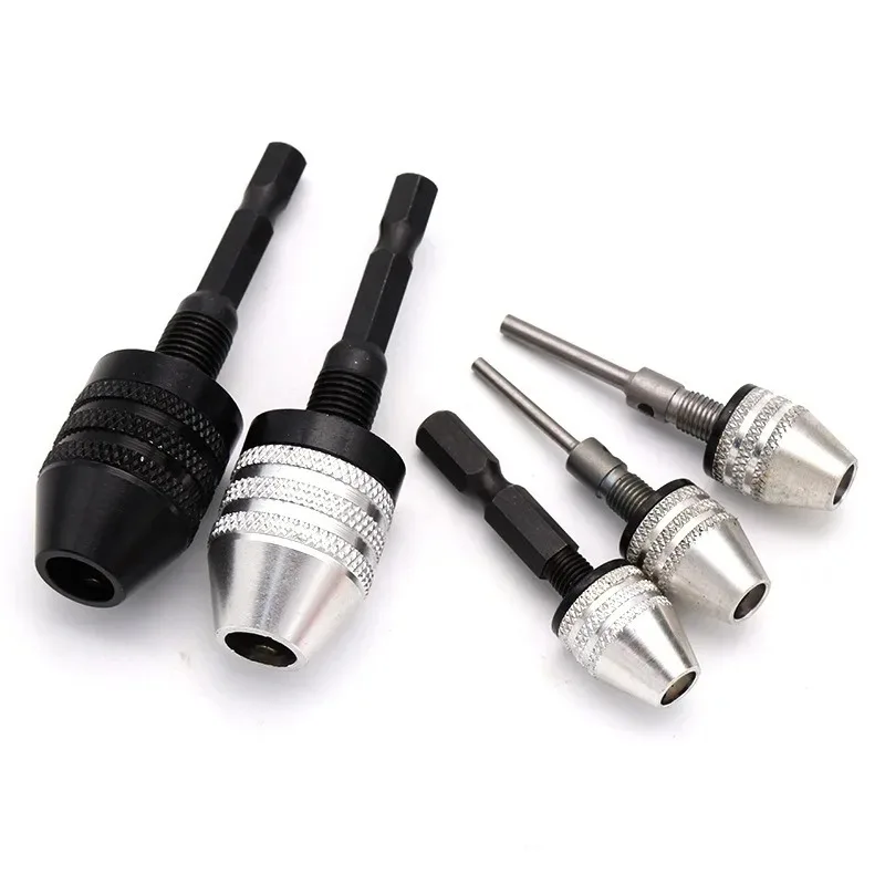 Pour 0.3-3.6mm ensemble d'outils de meulage électrique 0.3-6.5mm changement rapide poignée hexagonale trois mâchoires auto centrage mandrin de forage hélicoïdal