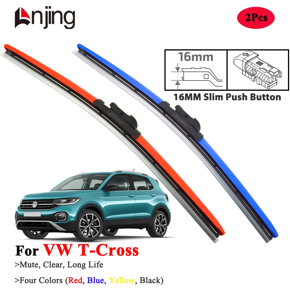

LNJING Colorful Wiper Blades For VW Volkswagen T-Cross C11 2018-Now
