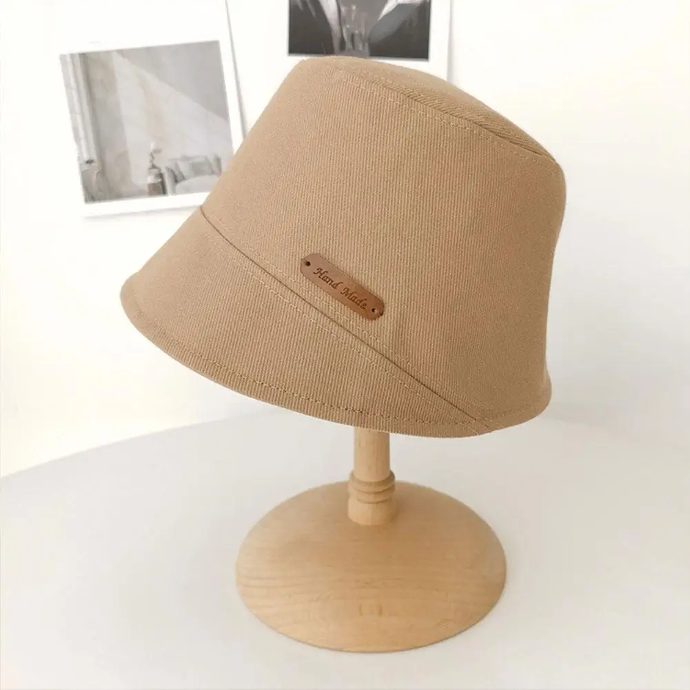 Foldable Fisherman Hat Women Summer Cotton Bucket Hat Solid Color Denim Bucket Hats Bob Caps Hip Hop Men Women Panama Bucket Hat