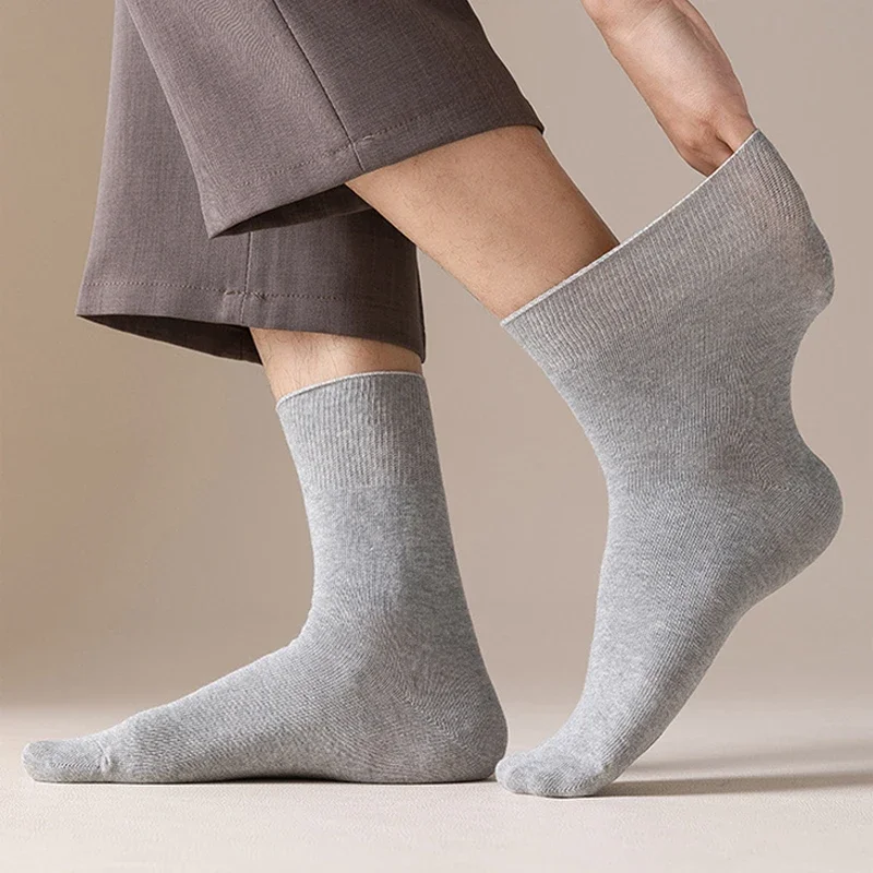 5 Paar Herrensocken Plus Big Große Größe 43-44-45-46-47-48-49-50 Baumwolle Lose Mund Alte Männer Diabetikersocken Einfach zu tragen Bequem