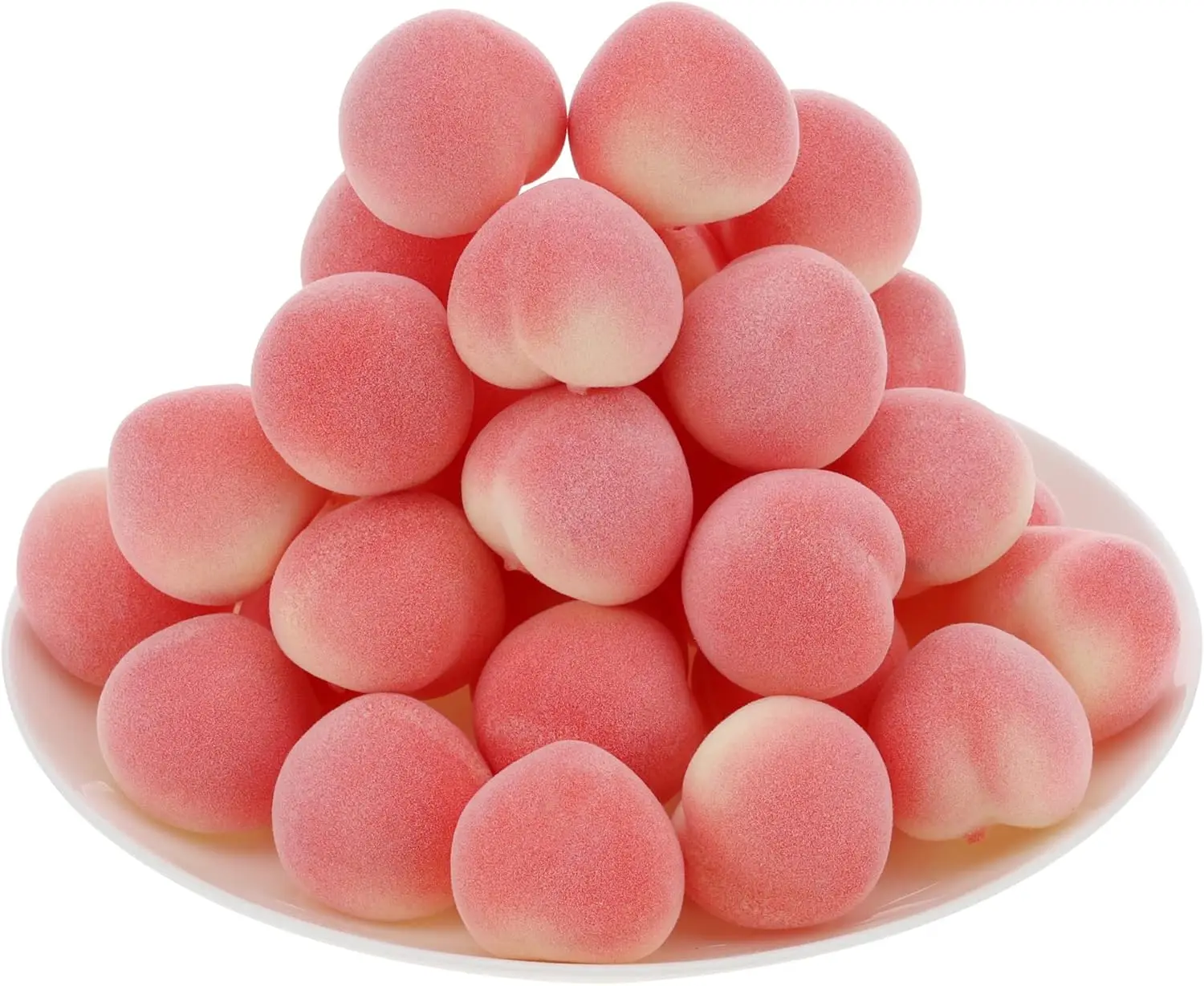 30 Piezas de Mini Duraznos Artificiales para Decoración, Frutas Falsas para el Hogar, Fiestas, Navidad, Material para Manualidades - 3.5 cm
