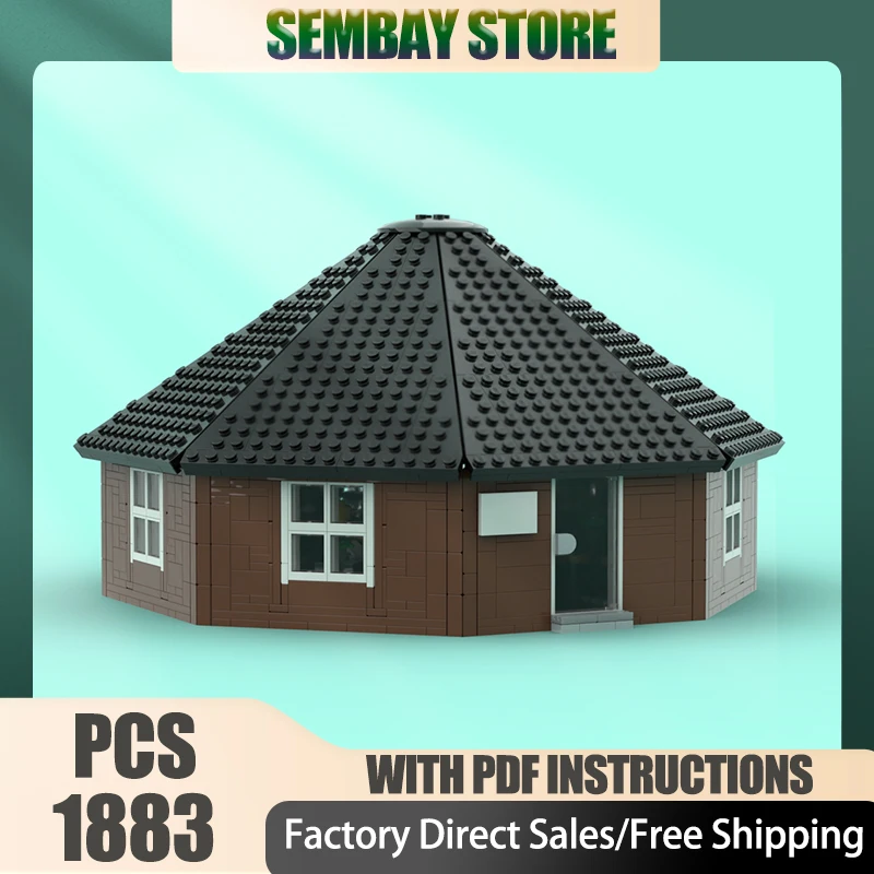 وحدات بناء المدينة نموذج Moc اللبنات مقهى مثمنة نموذج التكنولوجيا الطوب لتقوم بها بنفسك تجميع عطلة مجموعة ألعاب الهدايا #1