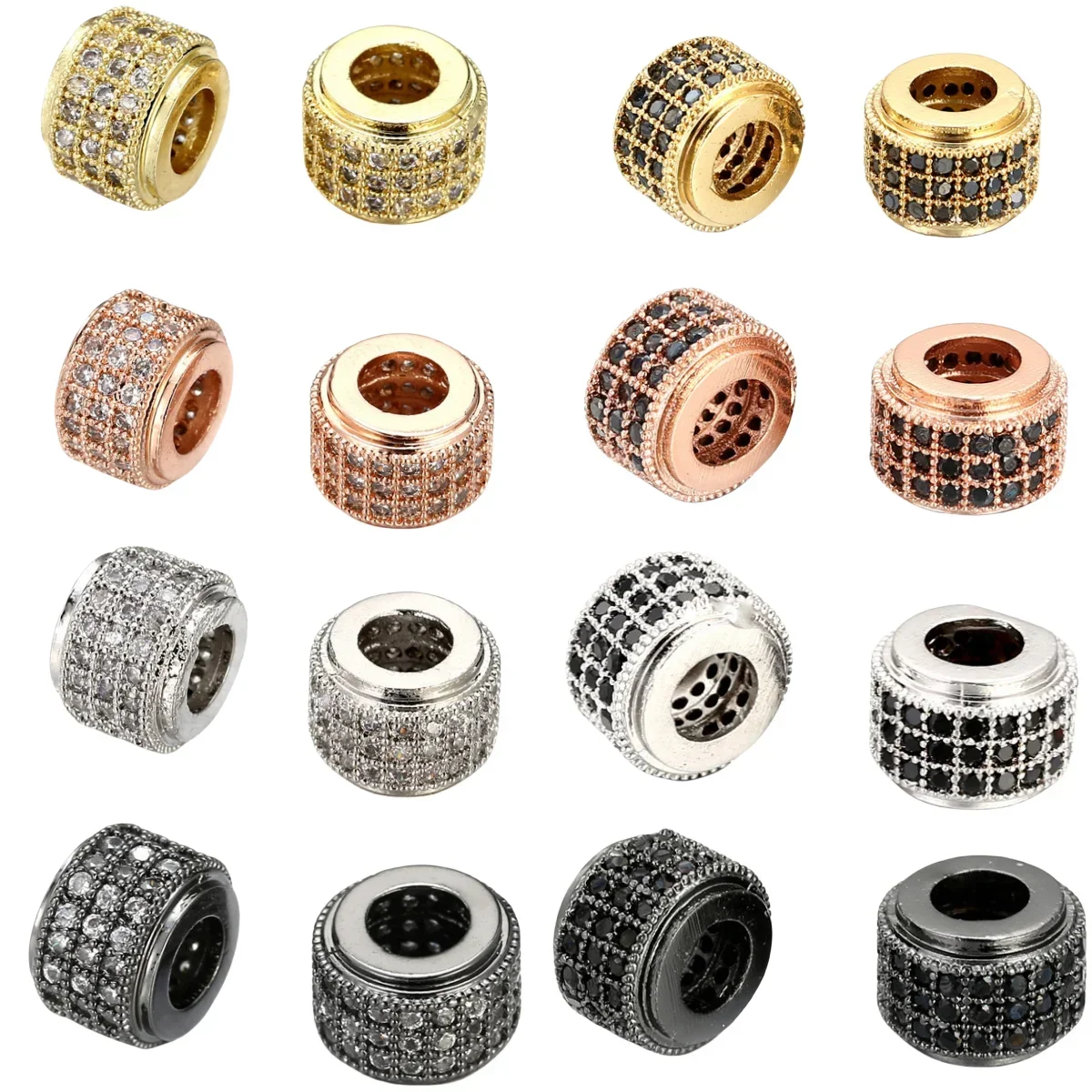 

8 Pieces Jewellery DIY Accessories Copper Spacer Beads Creative Bracelets Necklaces Handmade Jewellery Making Supplies Wholesale