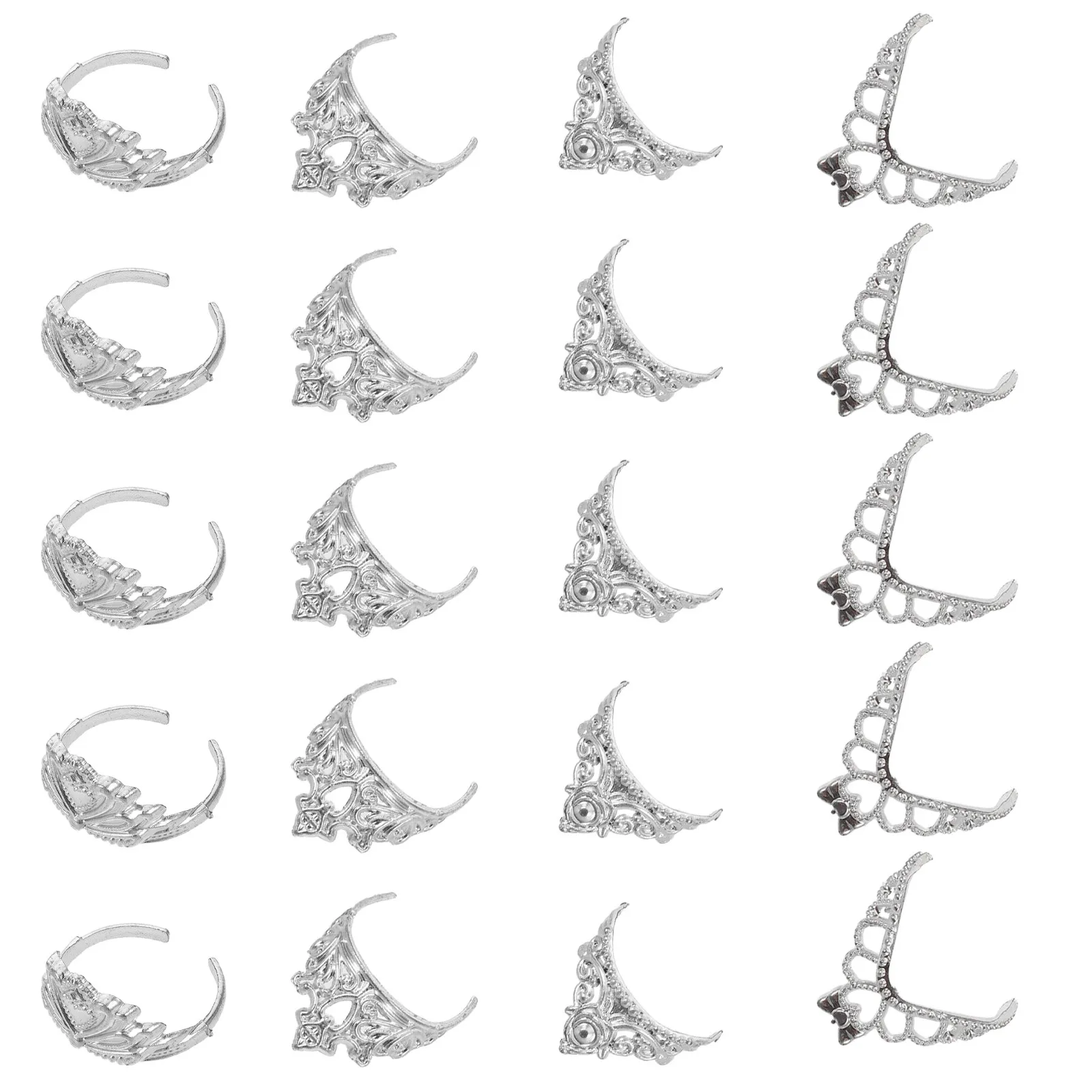 

Набор из 80 элегантных мини-корон для кукольных домиков: легкие, удобные головные уборы для переодевания, креативные миниатюрные аксессуары для воображаемых игр