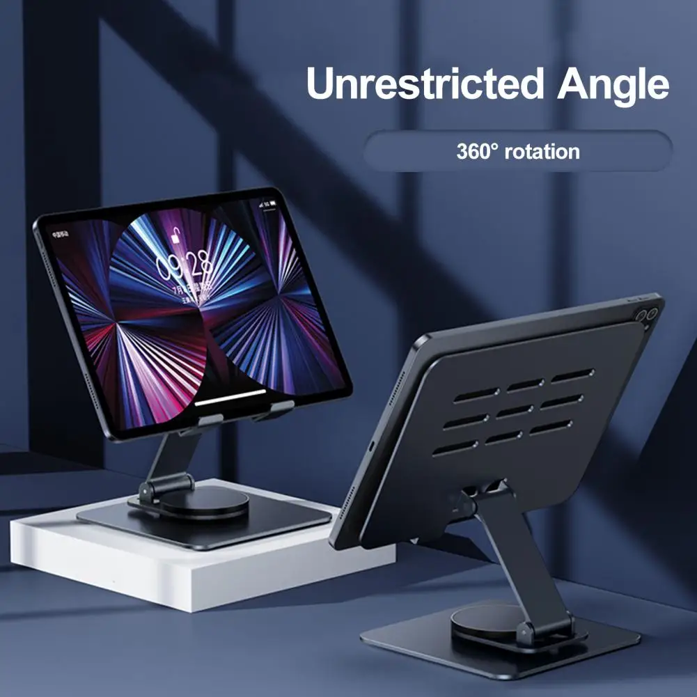 Tablet Stand Sturdy 360-degree Rotating Tablet Holder with High Stability Strong Load-bearing for Desktop Stand Dock Universal