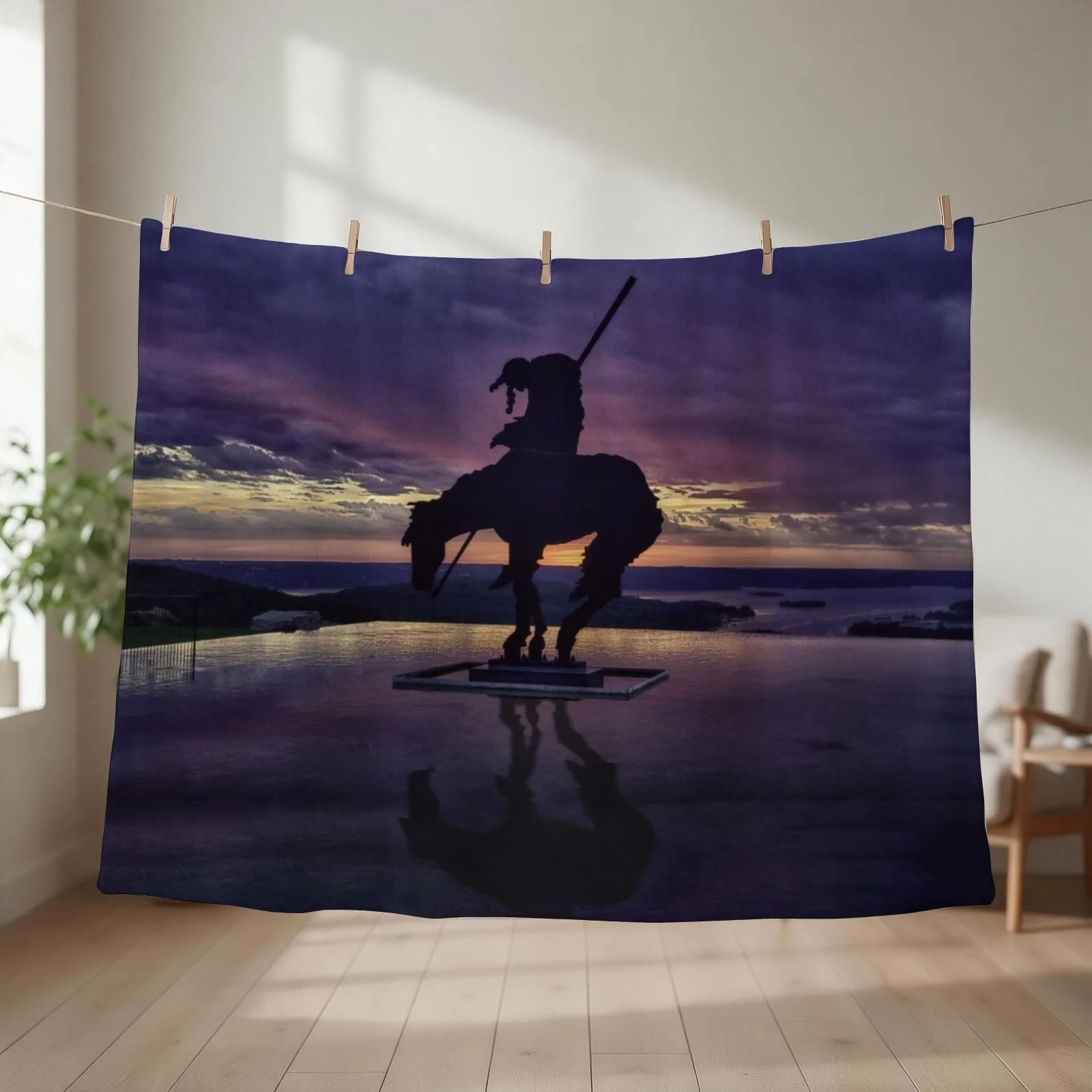 End of the trail at sunset Throw Blanket Beautifuls Cute Plaid Blankets For Sofas for winter Blankets
