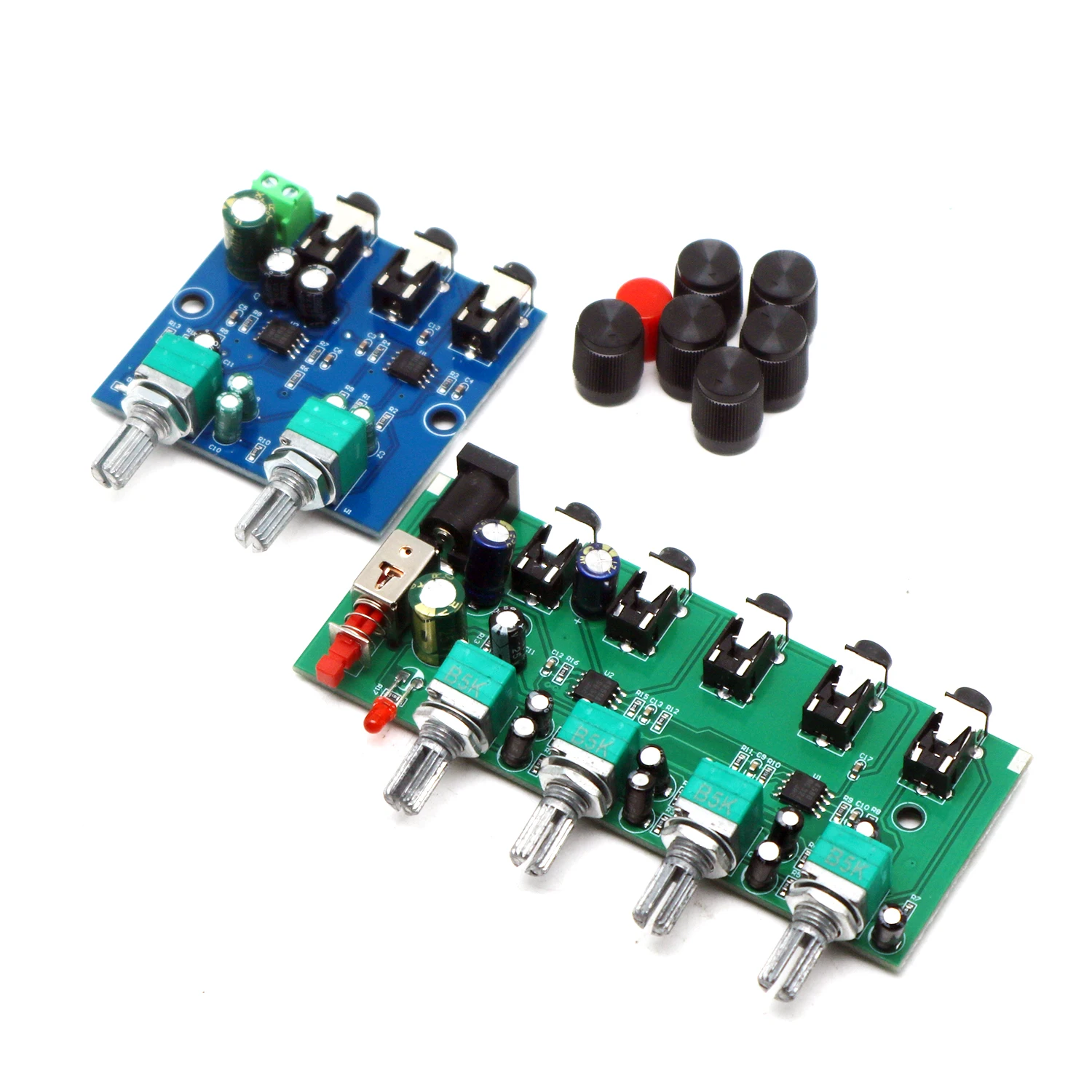 2/4Way Stereo Audio Signal Mixer Multi-Channels Mixing Board Drive Reverb Amplification Headset Amplifier Volume Control NJM3414