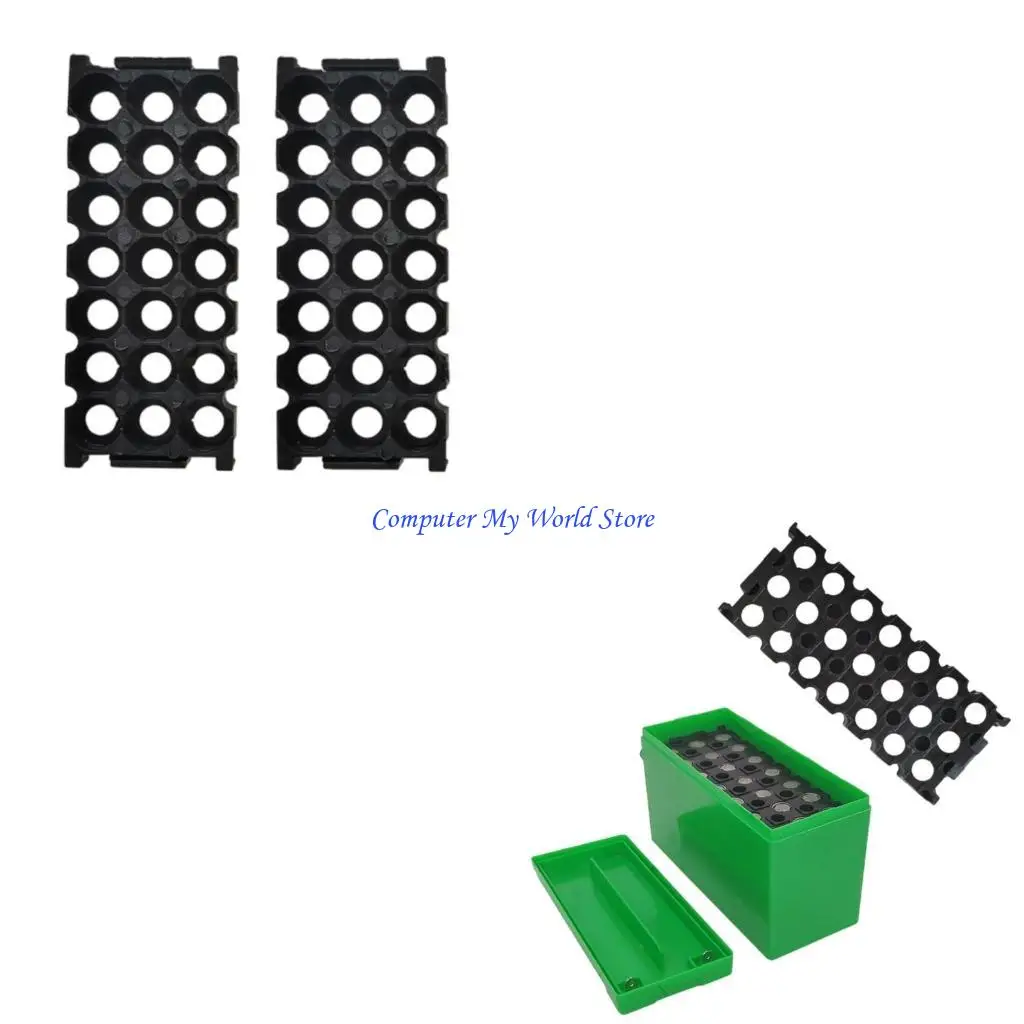 

18650 Lithium Battery Holder 3x7 Cell Storage Bracket Easy Installation Plastic