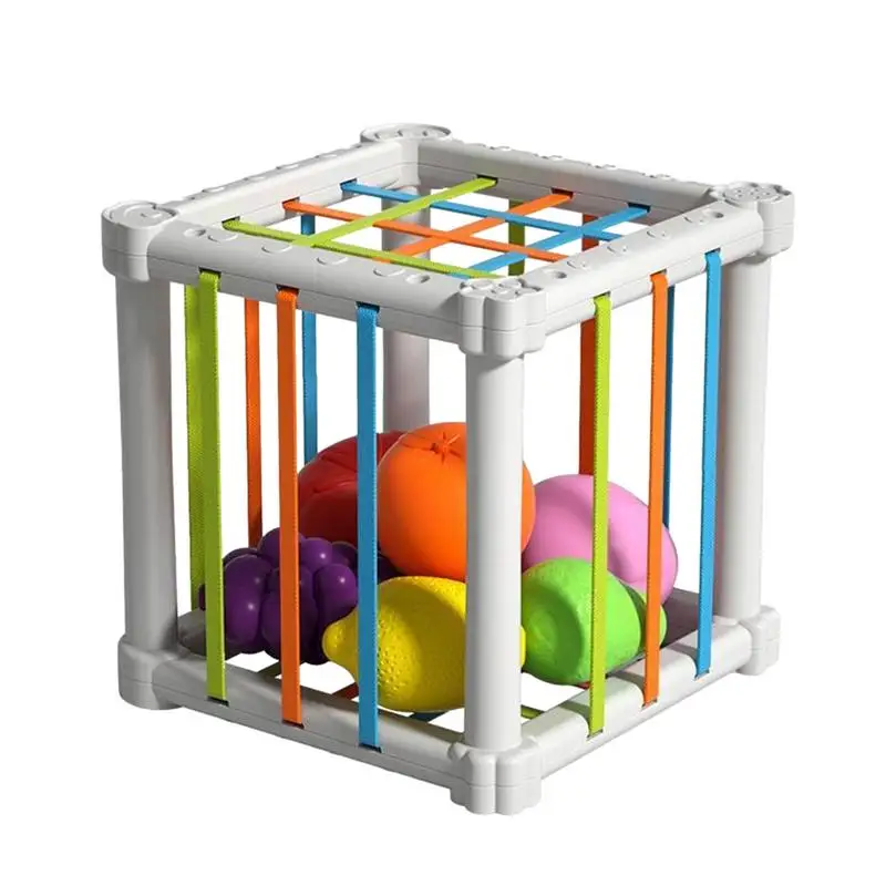 

Kids Fruit Cutting Toy Pretend Food Fruit Cutting Montessori Toy Shape Educational Toys Puzzle for Seasoningr Toddler Boys Girls