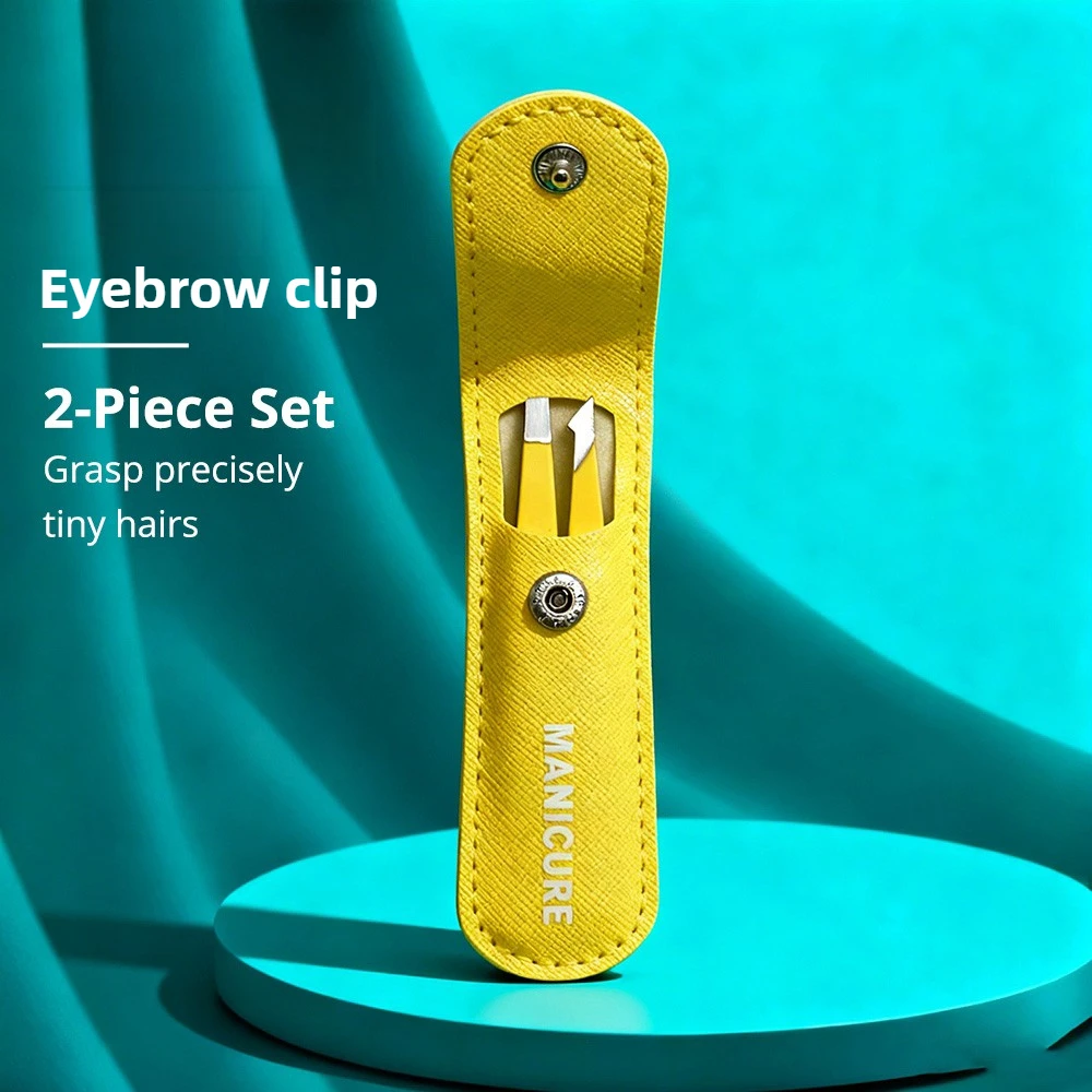 مجموعة ملاقط مائلة احترافية من الفولاذ المقاوم للصدأ مزيل شعر الحواجب والوجه عالي الدقة مع نصائح رفيعة متعددة الأغراض