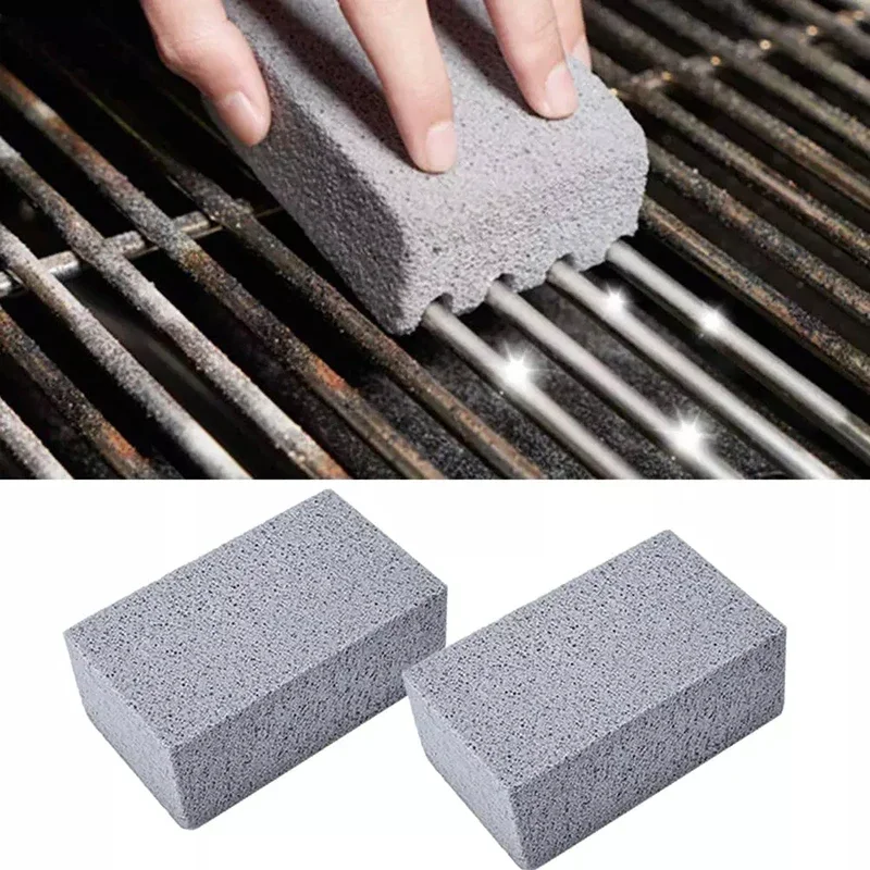 

Bbq Grill Brick Griddle Cleaner Barbecue Scraper Cleaning Stone Racks Stains Grease Cleaner Bbq Tools Clean Stone