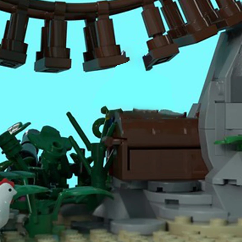 Castelo medieval modelo moc tijolos de construção ilha pirata suporte guarda tecnologia modular presentes feriado montar crianças brinquedos terno