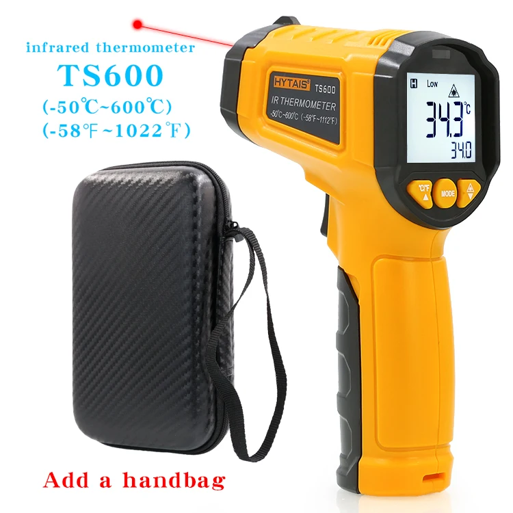 TS380 Infrarot berührungsloses HYTAIS-Thermometer, tragbares industrielles hochpräzises elektronisches Temperaturmessgerät TS600