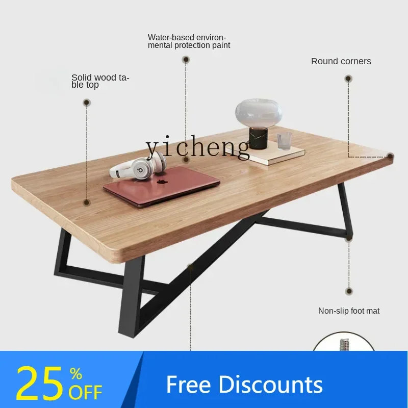 

BB Solid Wood Coffee Table Light Luxury Modern Simple Home Small Table Small Apartment Minimalist Tea Making Table