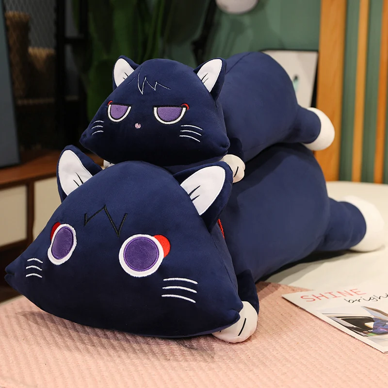 

60/90cm Kawaii Cat Genshin Impact Wanderer Plush Toys Scaramouche Plushie Dolls Decor Pillow Cushion Anime Figure Soft Stuffed